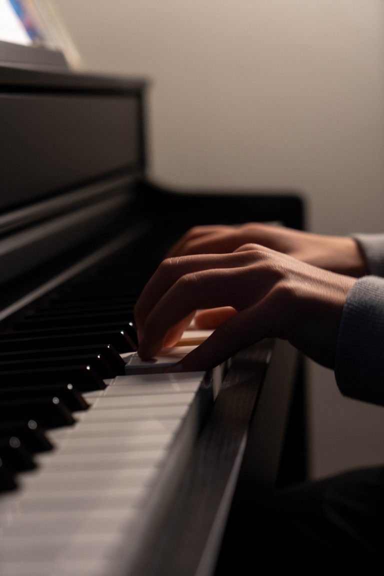 piano, black, music